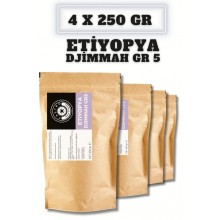 Castro Etiyopya Djimmah Gr5 Kahve 1000 Gr. (4x250 Gr)